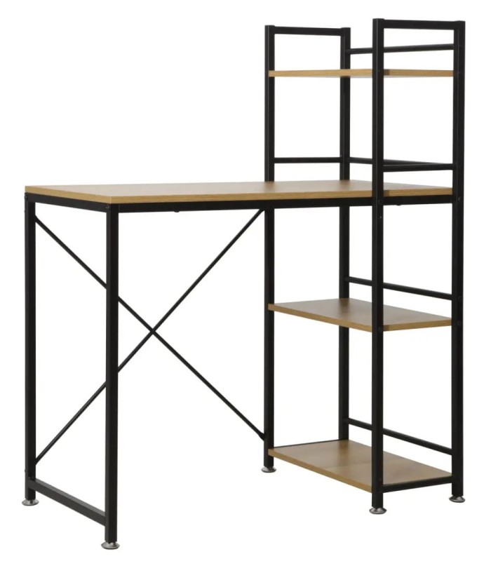 Biurko B-036 dąb/czarny