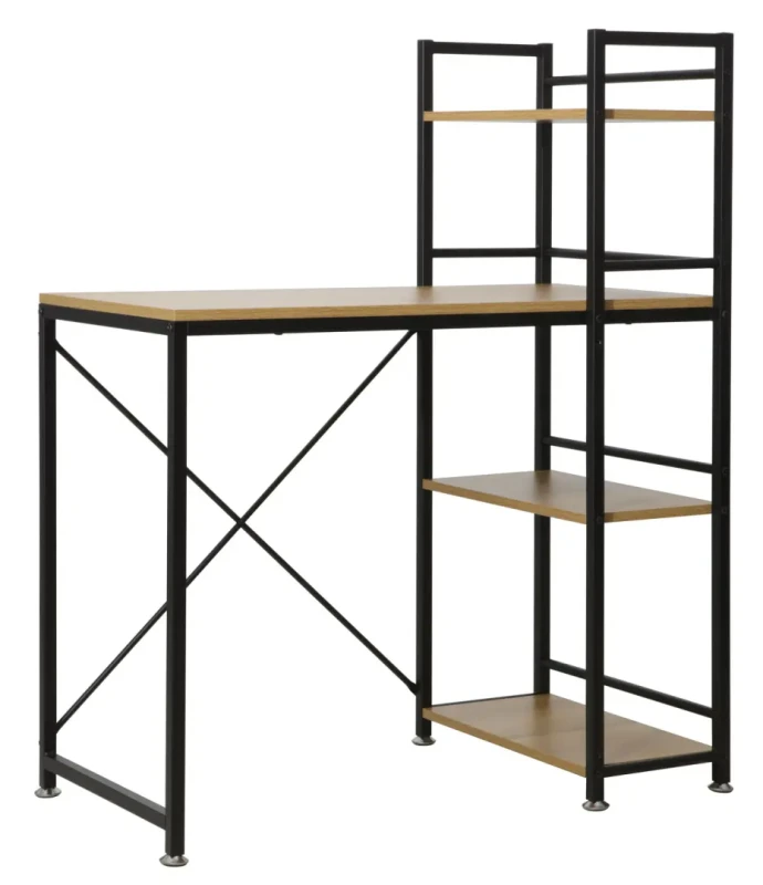 Biurko B-036 dąb/czarny