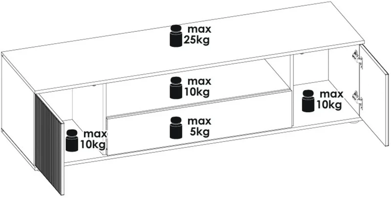 Szafka RTV Catalina z szufladą