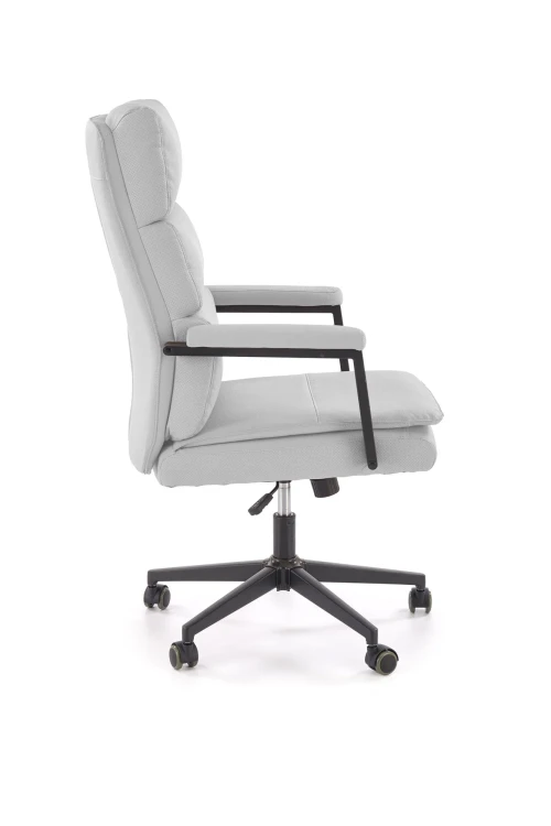 Fotel obrotowy ADRIANO 2 z mechanizmem TILT z eco skóry jasny popiel