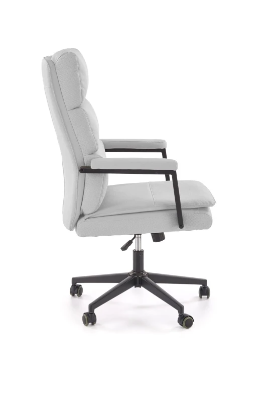 Fotel obrotowy ADRIANO 2 z mechanizmem TILT z eco skóry jasny popiel