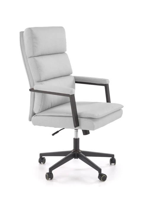 Fotel obrotowy ADRIANO 2 z mechanizmem TILT z eco skóry jasny popiel