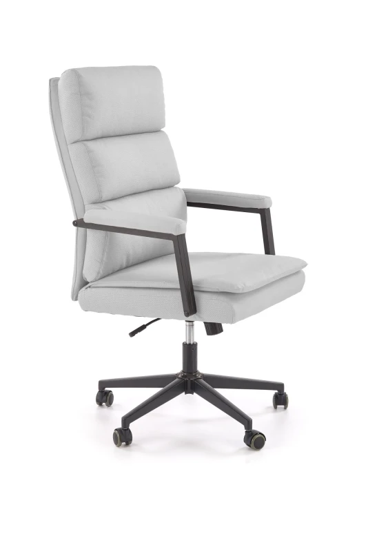 Fotel obrotowy ADRIANO 2 z mechanizmem TILT z eco skóry jasny popiel