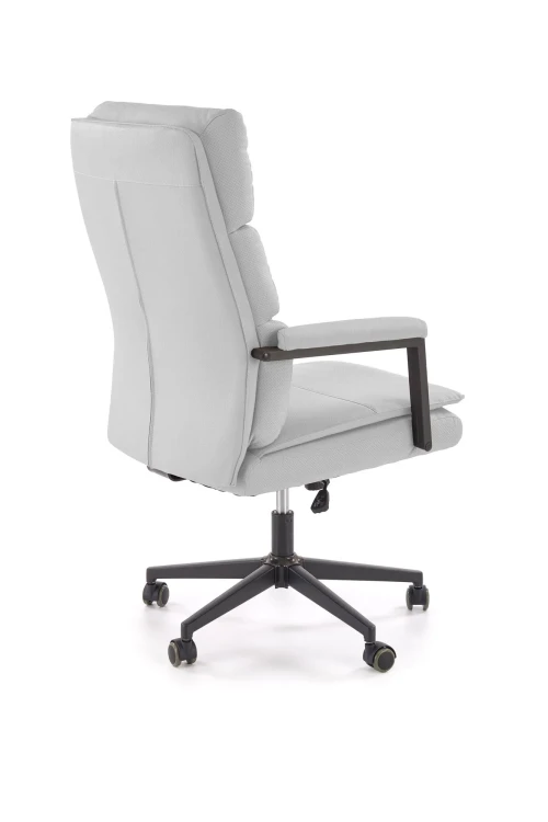 Fotel obrotowy ADRIANO 2 z mechanizmem TILT z eco skóry jasny popiel