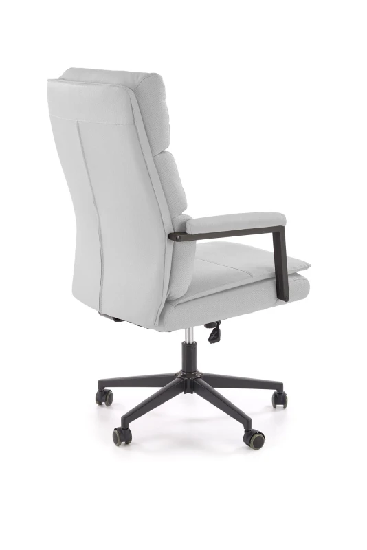 Fotel obrotowy ADRIANO 2 z mechanizmem TILT z eco skóry jasny popiel