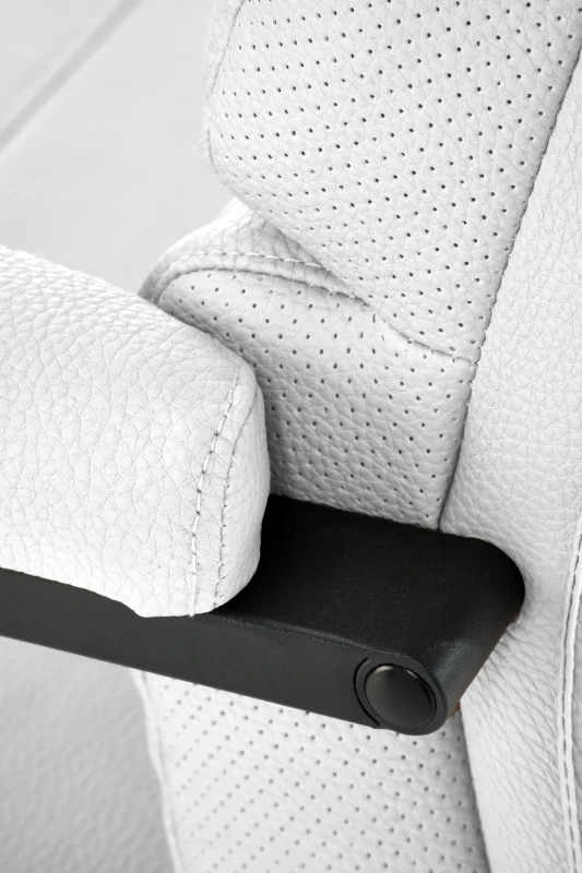 Fotel obrotowy ADRIANO 2 z mechanizmem TILT z eco skóry jasny popiel