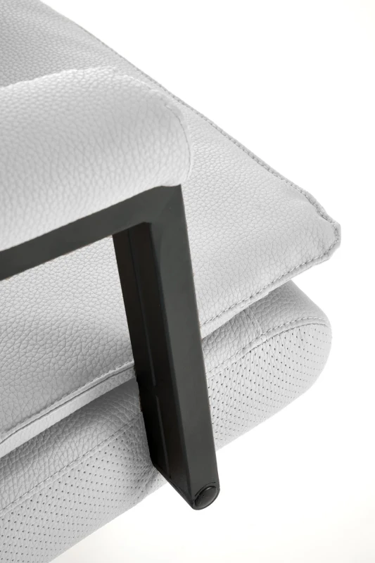 Fotel obrotowy ADRIANO 2 z mechanizmem TILT z eco skóry jasny popiel