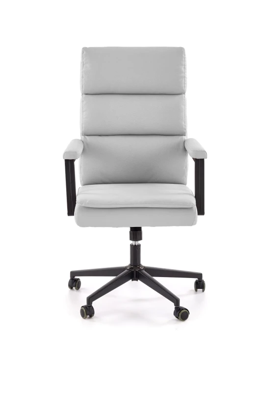 Fotel obrotowy ADRIANO 2 z mechanizmem TILT z eco skóry jasny popiel