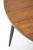 Stół okrągły BARRY 105 cm loftowy do jadalni z blatem orzechowy/czarny