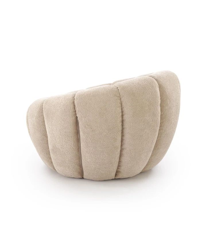 Fotel wypoczynkowy GASPAR 2 tapicerowany nowoczesny beżowy