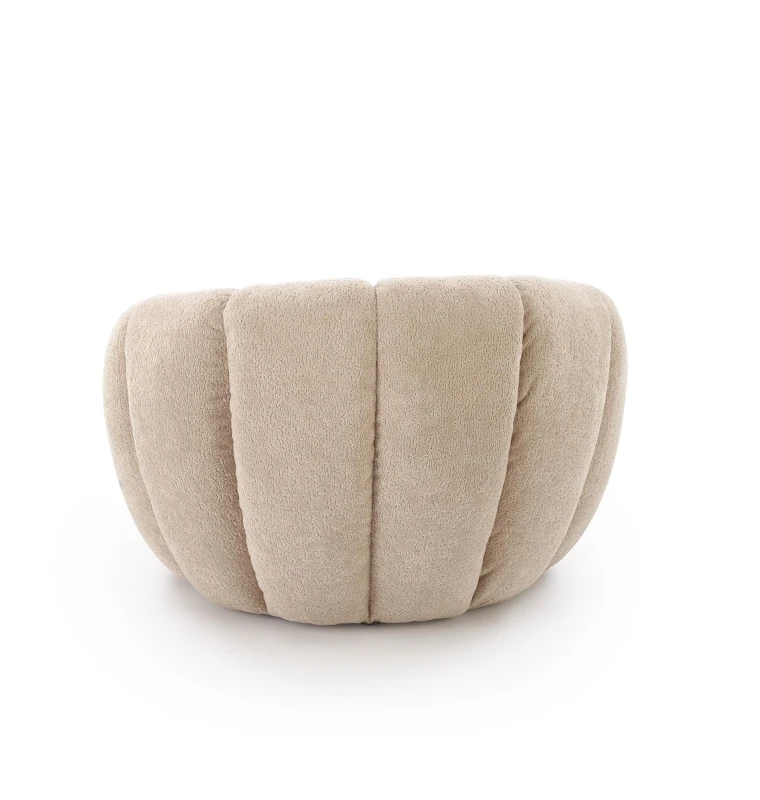 Fotel wypoczynkowy GASPAR 2 tapicerowany nowoczesny beżowy