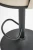 Hoker barowy H125 tapicerowany nowoczesny z oparciem do kuchni beżowy/czarny