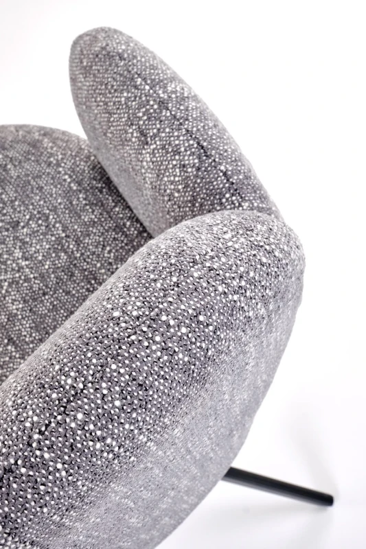 Krzesło obrotowe K568 tapicerowane do jadalni popielaty