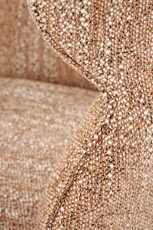 Krzesło tapicerowane K571 z funkcją obracania i podłokietnikami do jadalni cynamonowy