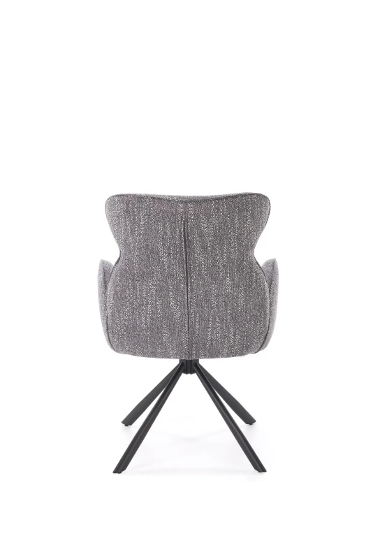 19dda16e87Krzesło tapicerowane K571 z funkcją obracania i podłokietnikami do jadalni popielatye2b56f77f7df542569e66f