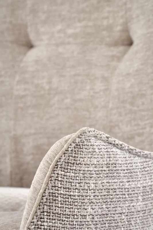 Krzesło tapicerowane K573 z funkcją obracania i podłokietnikami do jadalni popielaty