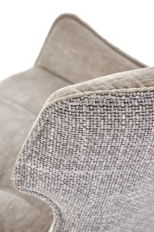 Krzesło tapicerowane K573 z funkcją obracania i podłokietnikami do jadalni popielaty