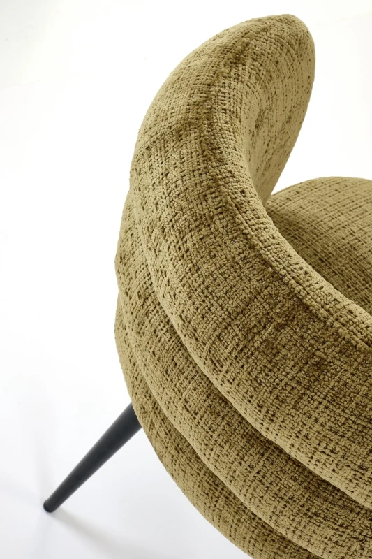 Krzesło K575 tapicerowane do jadalni oliwkowy