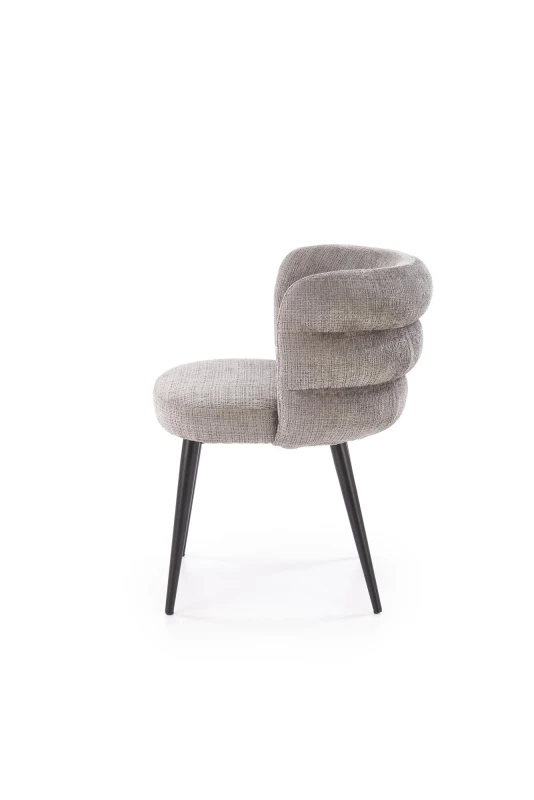 Krzesło K575 tapicerowane do jadalni popielaty