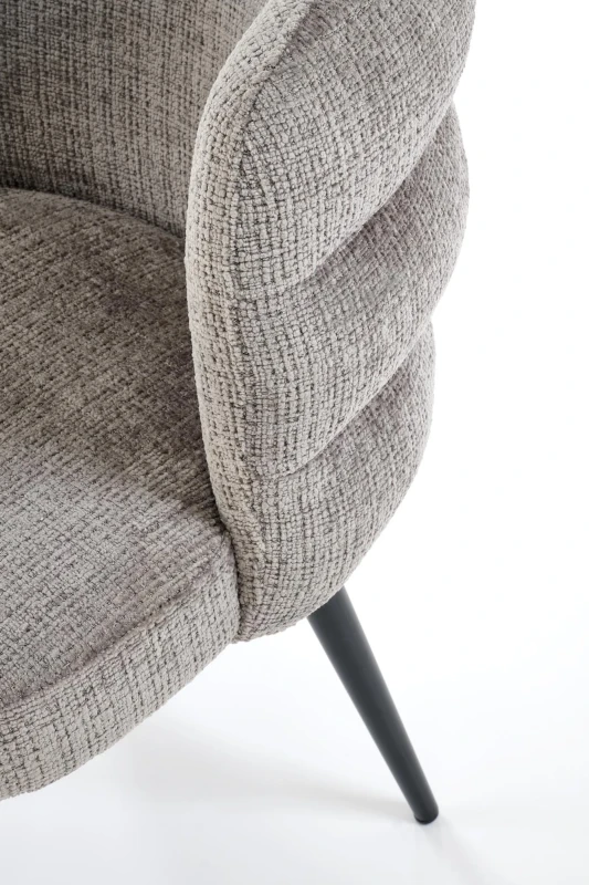 Krzesło K575 tapicerowane do jadalni popielaty