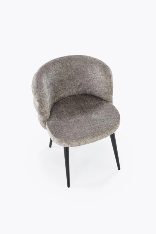 Krzesło K575 tapicerowane do jadalni popielaty