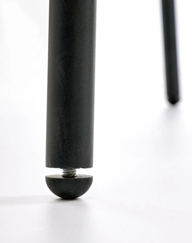 Krzesło K590 tapicerowane na metalowym stelażu do jadalni oliwkowy