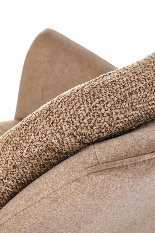 Krzesło obrotowe K591 tapicerowane do jadalni brązowy