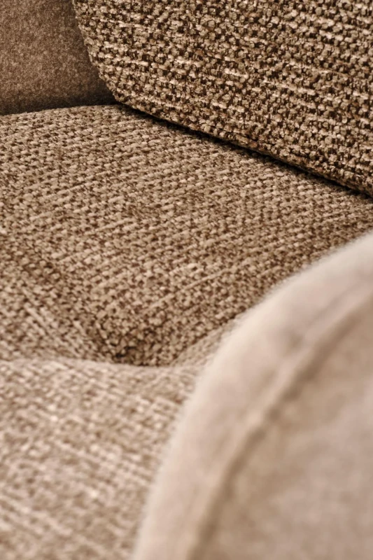 Krzesło obrotowe K591 tapicerowane do jadalni brązowy