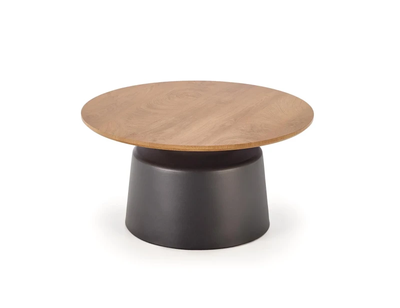 Zestaw 2 ław stolików kawowych MALOMI do salonu naturalny/czarny