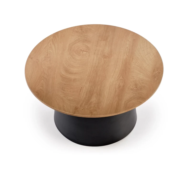 Zestaw 2 ław stolików kawowych MALOMI do salonu naturalny/czarny