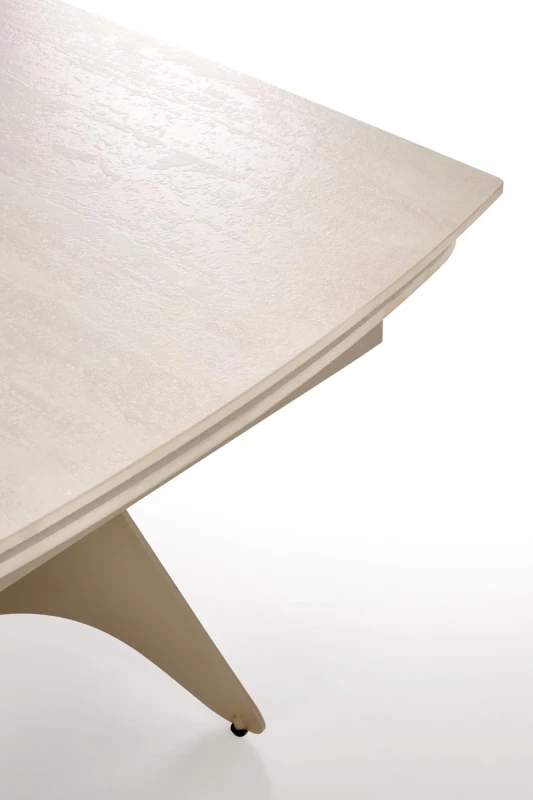 Stół rozkładany SALIX prostokątny do jadalni 180-260 cm trawertyn/kaszmir