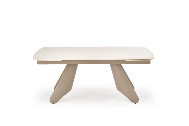 Stół rozkładany SALIX prostokątny do jadalni 180-260 cm trawertyn/kaszmir