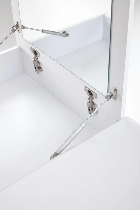 Toaletka z lustrem MEGAN nowoczesna do sypialni 120 cm biały