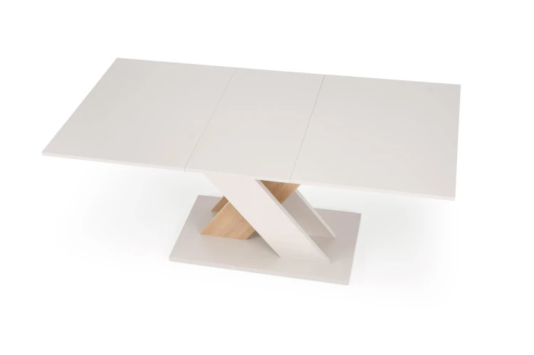 Stół rozkładany XARELTO prostokątny do jadalni 130-175 cm kaszmir / dąb cremona