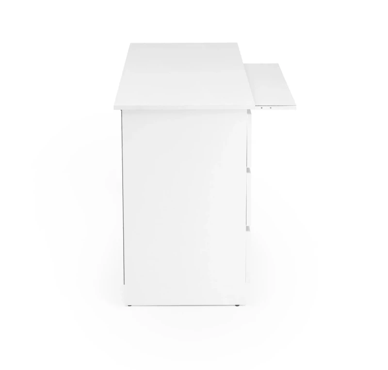 Biurko komputerowe CINO 120 cm z szufladami biały