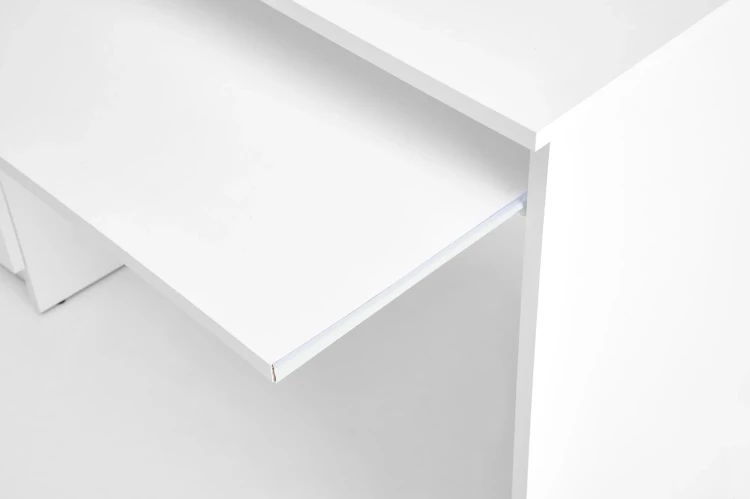 Biurko komputerowe CINO 120 cm z szufladami biały