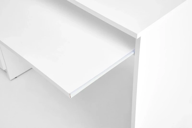 Biurko komputerowe CINO 120 cm z szufladami biały