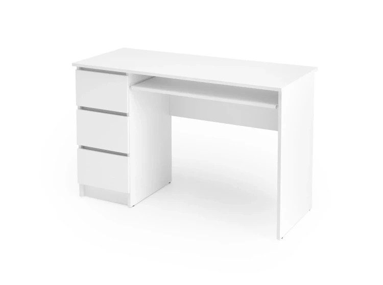Biurko komputerowe CINO 120 cm z szufladami biały