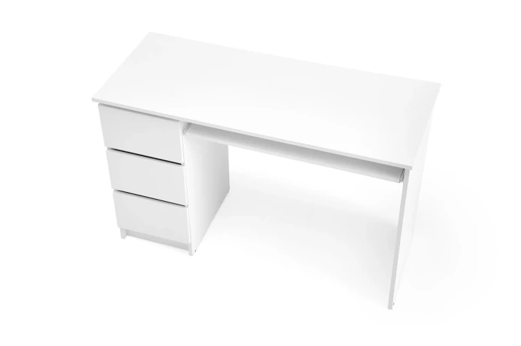 Biurko komputerowe CINO 120 cm z szufladami biały