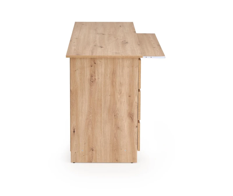 Biurko komputerowe CINO 120 cm z szufladami dąb artisan
