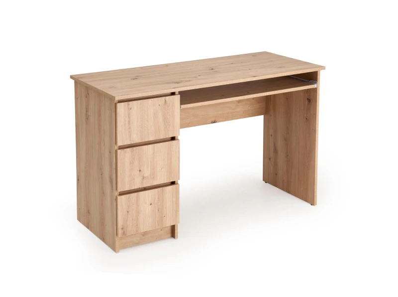 Biurko komputerowe CINO 120 cm z szufladami dąb artisan