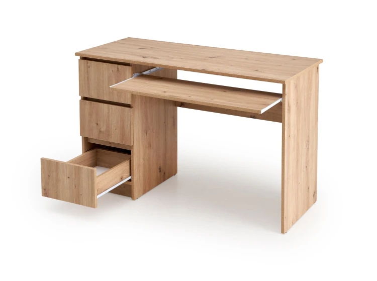 Biurko komputerowe CINO 120 cm z szufladami dąb artisan
