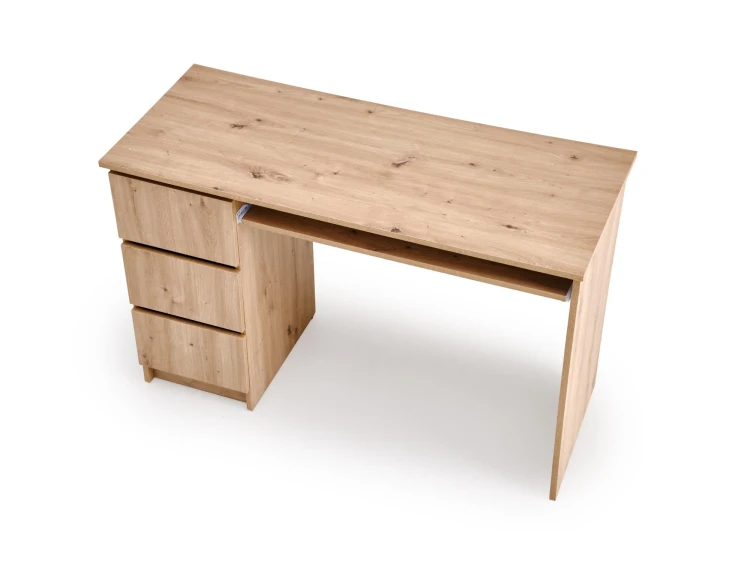 Biurko komputerowe CINO 120 cm z szufladami dąb artisan