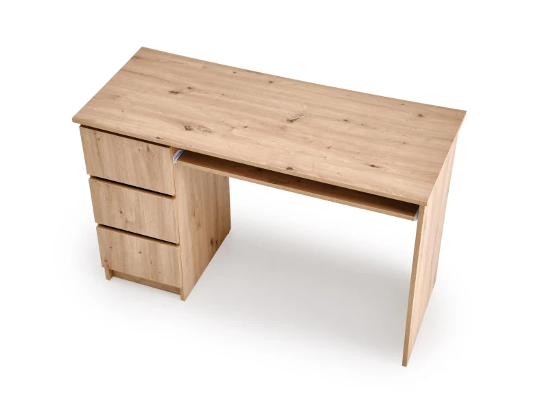 Biurko komputerowe CINO 120 cm z szufladami dąb artisan
