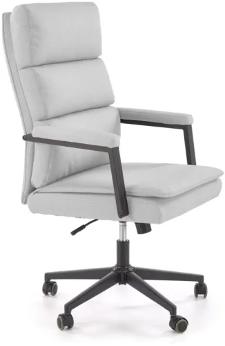 Fotel obrotowy ADRIANO 2 z mechanizmem TILT z eco skóry jasny popiel