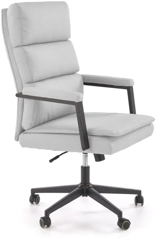 Fotel obrotowy ADRIANO 2 z mechanizmem TILT z eco skóry jasny popiel