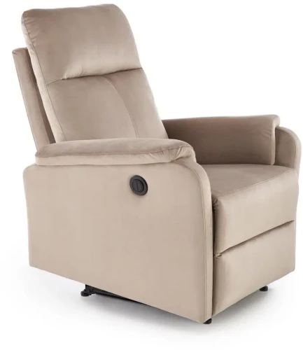 Fotel wypoczynkowy CROCUS z funkcją elektrycznego rozkładania do salonu beżowy