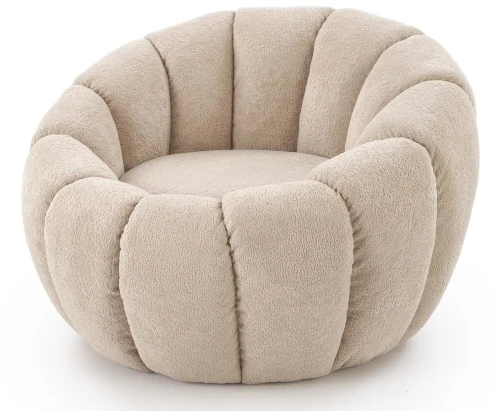 Fotel wypoczynkowy GASPAR 2 tapicerowany nowoczesny beżowy