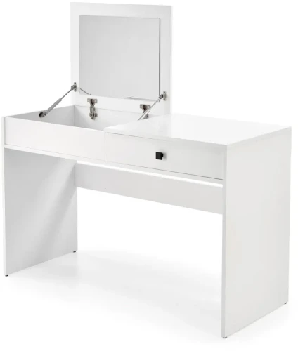 Toaletka z lustrem MEGAN nowoczesna do sypialni 120 cm biały