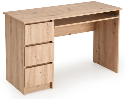 Biurko komputerowe CINO 120 cm z szufladami dąb artisan